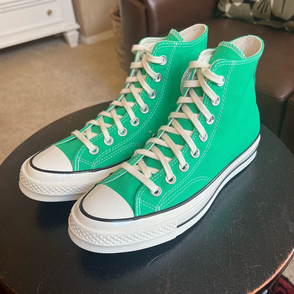 CONVERSE Chuck 70 Chuck Taylor, NWT size women 9 St. Patrick’s Day Green